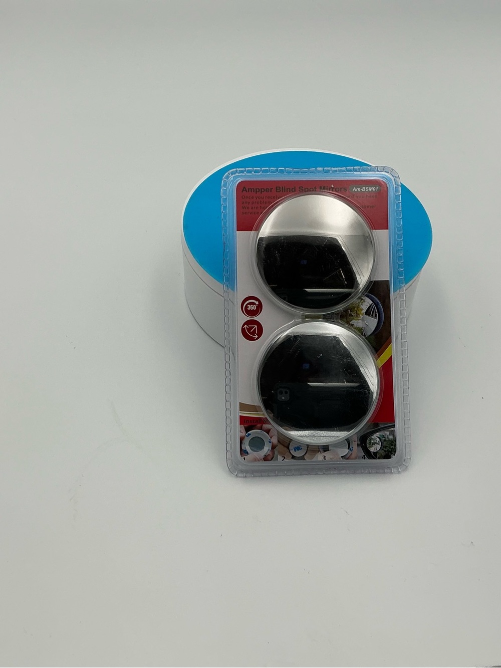 Blind Spot Mirrors for Men - Silver Convex Side Mirrors